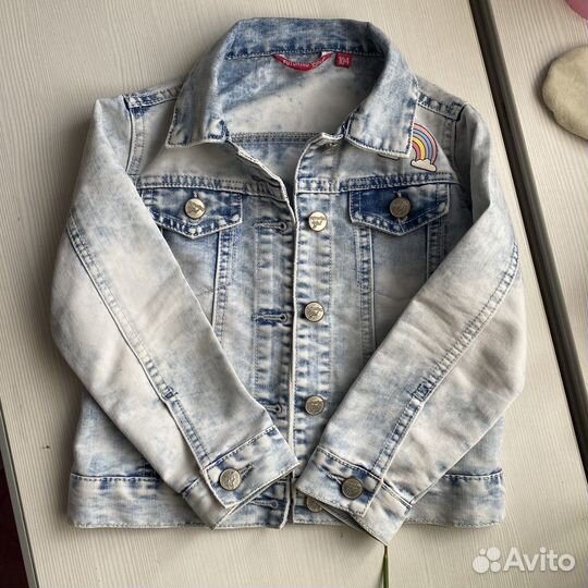Джинсовая куртка для девочки 104