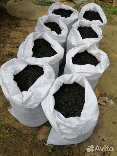 Чернозём,перегной В мешках