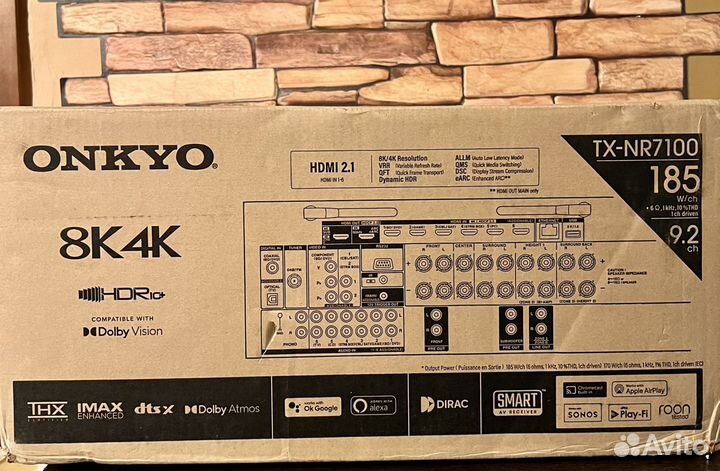 Av ресивер onkyo TX -NR 7100