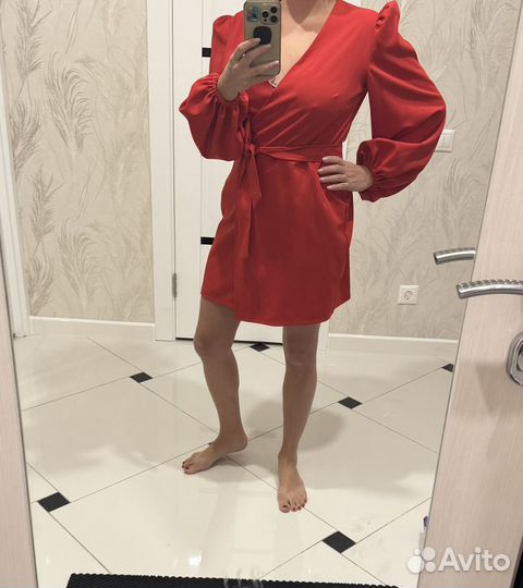 Красное платье размер 44