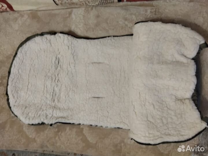 Меховой конверт в коляску овчина