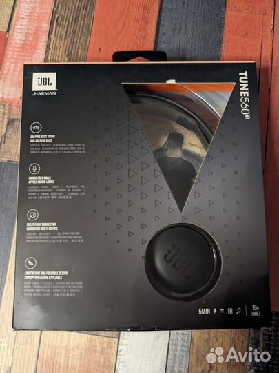 Беспроводные наушники jbl tune 560 bt