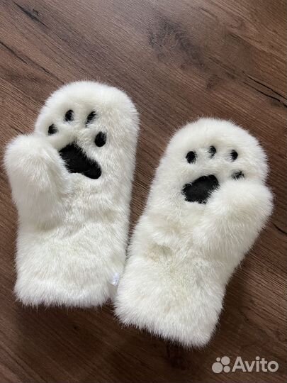 Варежки - лапки меховые