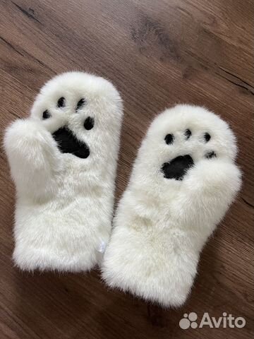 Варежки - лапки меховые