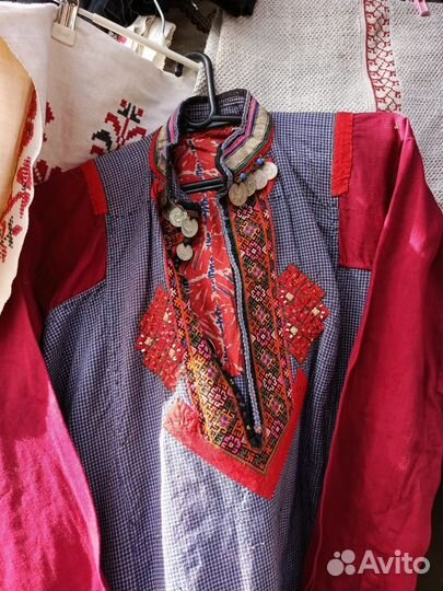 Марийское Платье.Рубаха с Урала. Домотканное