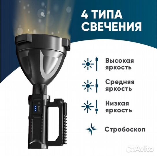 Фонарь-прожектор светодиодный на штативе