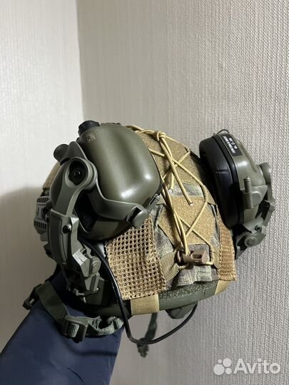 Шлем тактическмй Бр2 с наушниками