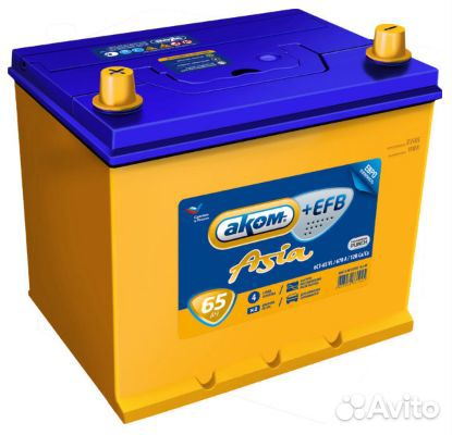 Аккумулятор Аком EFB+ asia 65Ah, 670A доставка