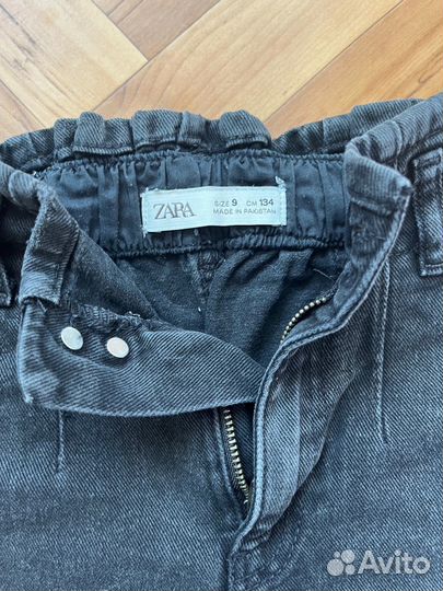 Джинсы для девочки zara 134р 2шт