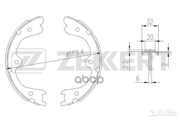 Колодки торм. бараб. задн. Infiniti QX70 13- Q
