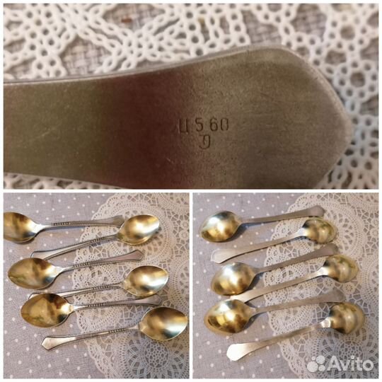 Набор столовых приборов мельхиор СССР