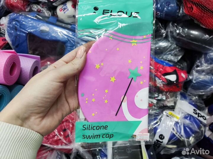 Шапочка для плавания детская силиконовая