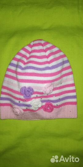 Шапка для девочки 4-6 лет