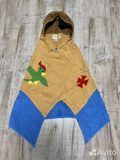 Махровое детское полотенце с капюшоном - пират