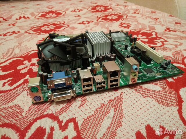 Материнская плата 775 + процессор 1.8 ггц