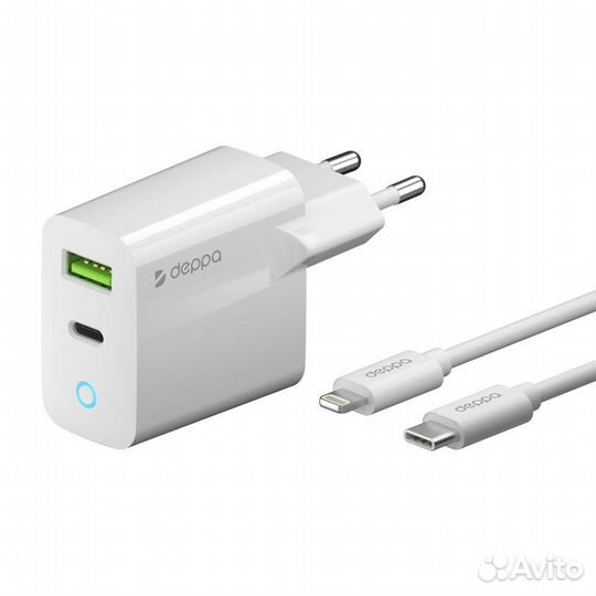 Адаптер питания USB Type-C Deppa 20w