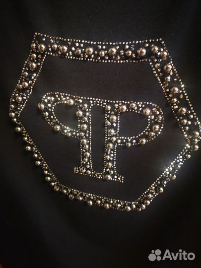 Футболка philipp plein со стразами р. 52-54