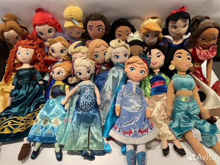 Куклы Принцессы Диснея мягкие игрушки Дисней
