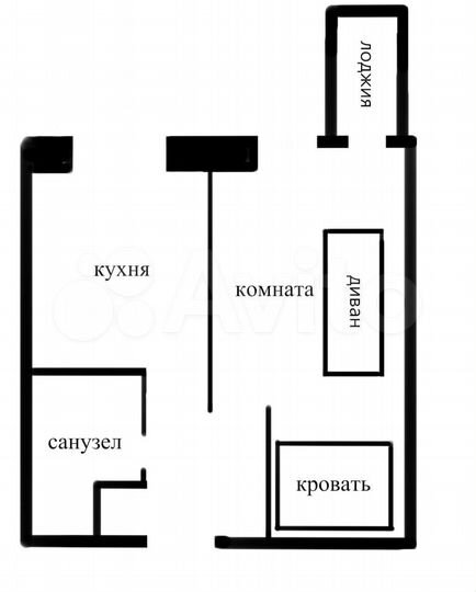 1-к. квартира, 33,5 м², 3/12 эт.