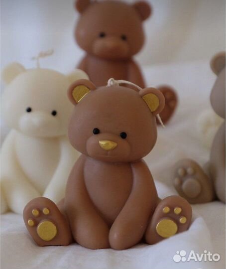 Подарок 8 марта Свеча Мишка Тедди