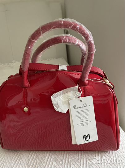 Сумка красная искуственная кожа