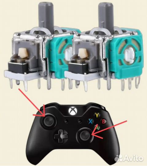 Стики для джойстиков PS, Xbox, Nintendo, Drift-fix