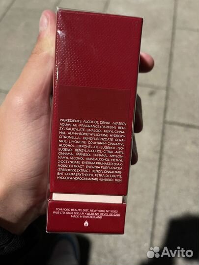 Духи tom ford lost cherry