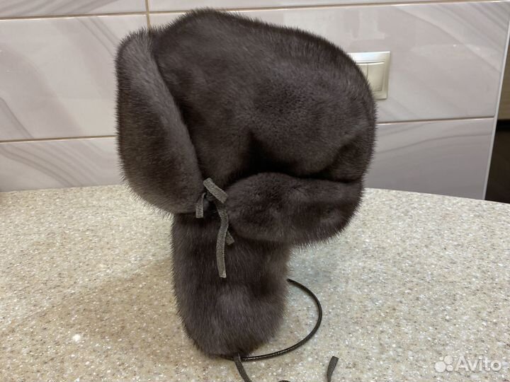 Шапка ушанка женская норка