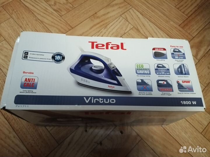 Утюг Tefal Virtuo FV1711E0 синий