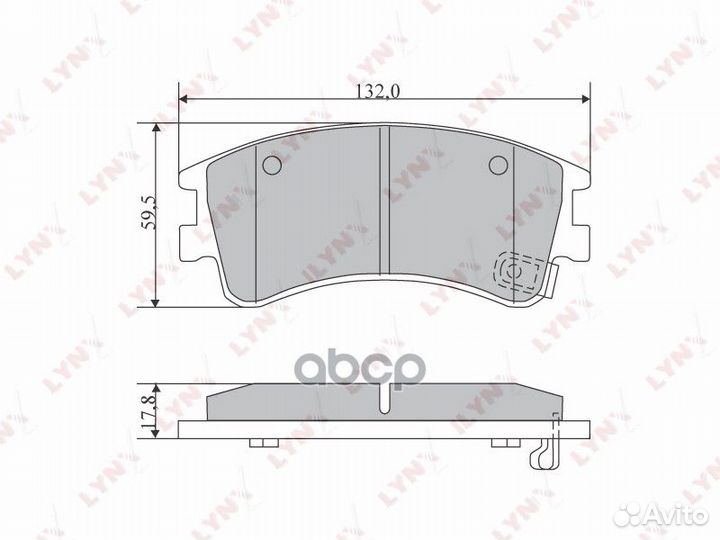 Колодки тормозные дисковые перед BD5112