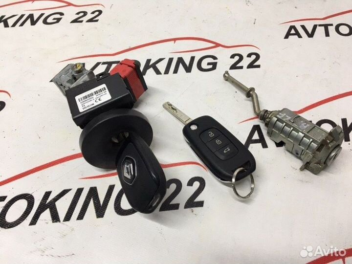 Замок зажигания с личинкой двери и ключом Renault