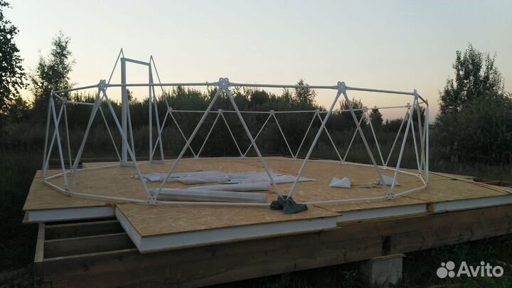 Купольный шатер глэмпинг сфера