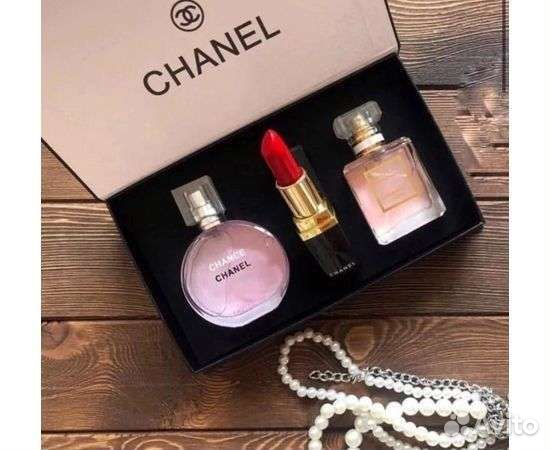 Подарочный набор духи косметика шанель