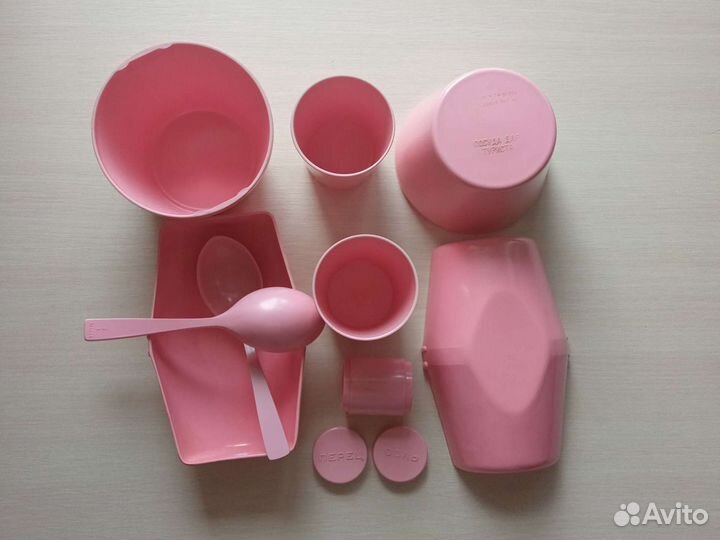 Набор посуды для туриста из мелалита СССР