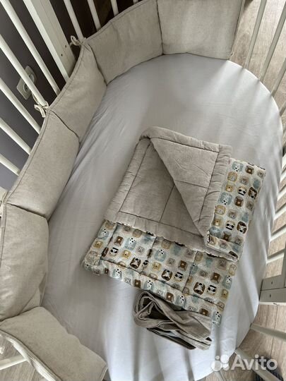 Конверт на выписку и бортики в кроватку набор