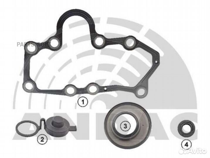 Andac 081020274 Ремкомплект суппорта прокладка, пы