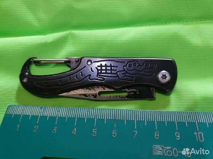 Нож брелок с карабином для ключей