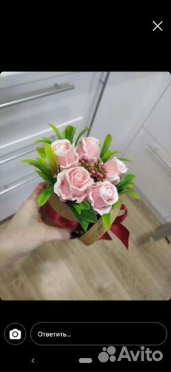 Букет из мыла ручной работы