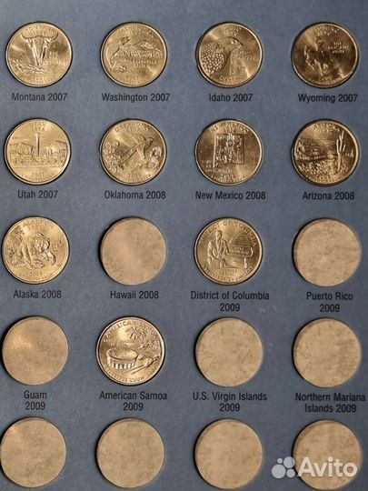 Квотеры штаты