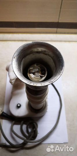 Лампа настольная из камня с орлом