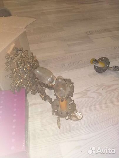 Люстры хрустальные бу