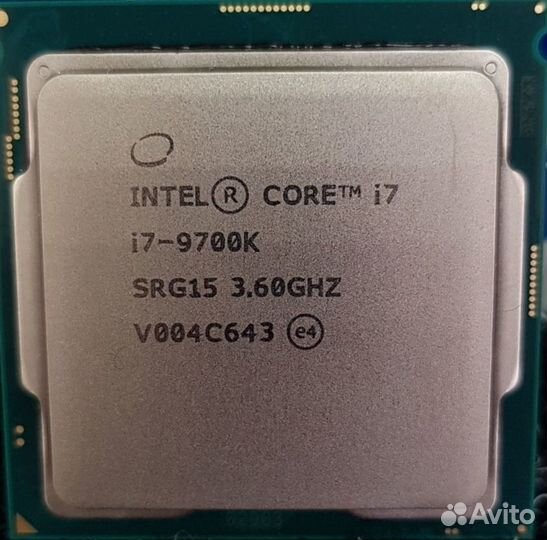 Материнская плата asus strix z390 + i7 9700k