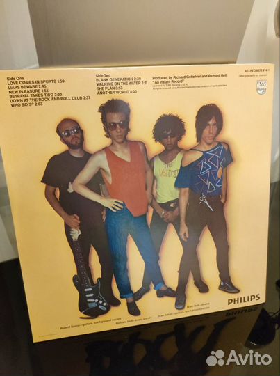 Richard Hell and the Voids blank generation lp