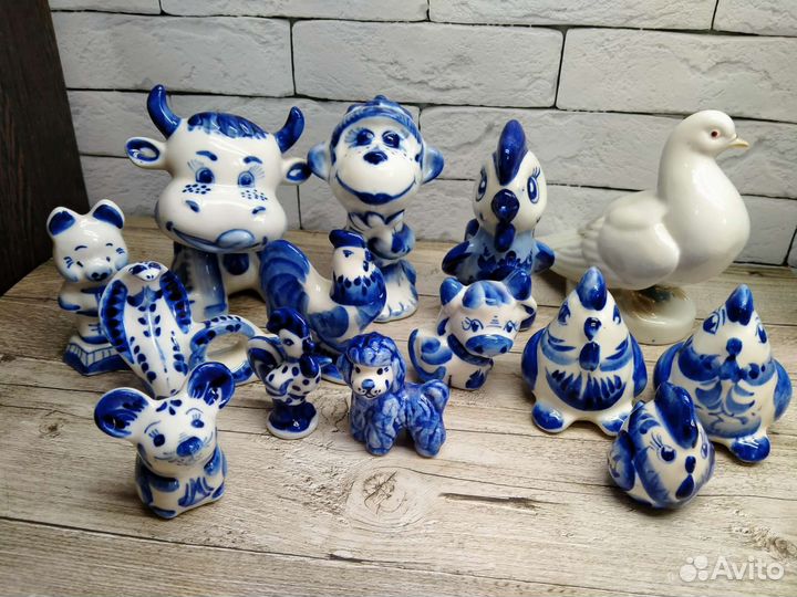 Фигурки гжель