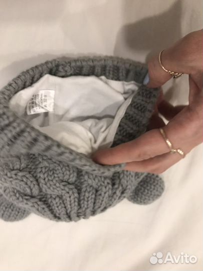 Шапочка с варежками