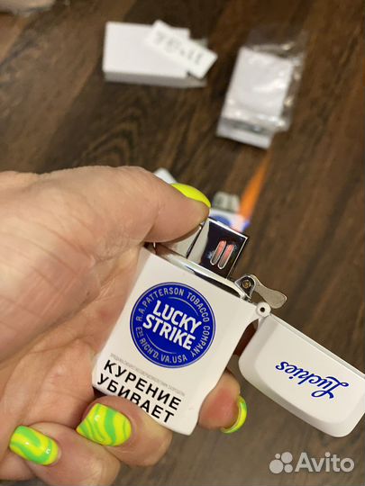 Lucky Strike новая коллекционная турбо зажигалка