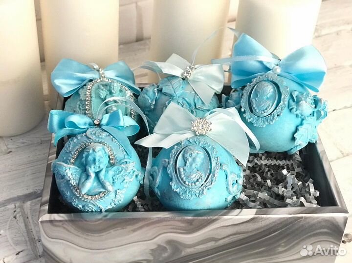 Шары на елку ручной работы