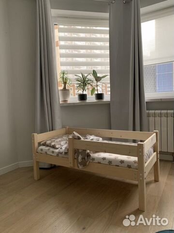 Кровать детская из натурального дерева объявление продам