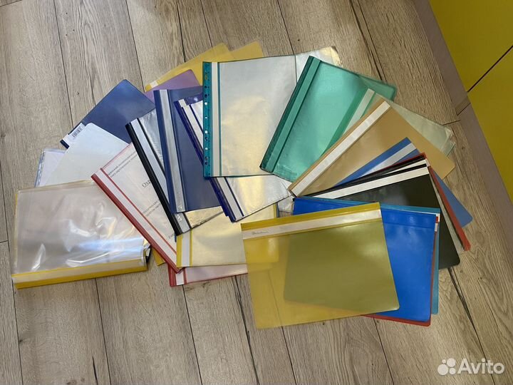 Папка скоросшиватель 30 шт+файлы