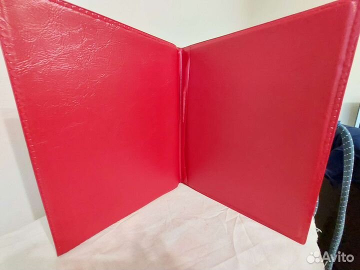 Папка для документов a4 кожзам с тиснение СССР